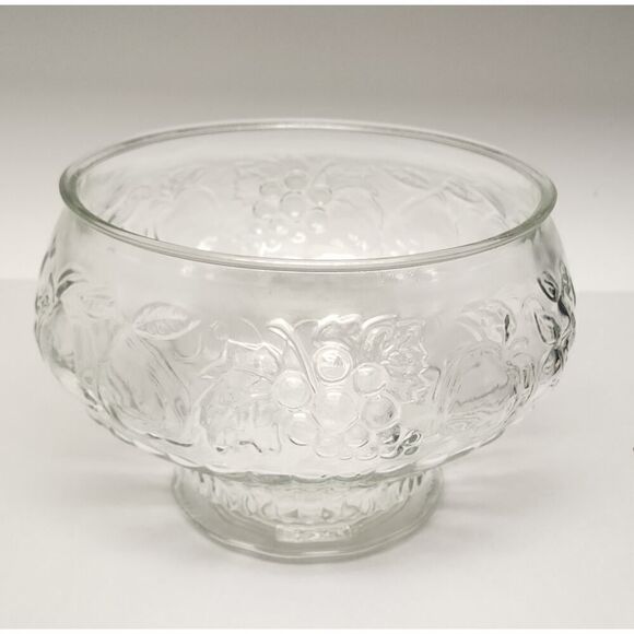 Jeannette 20PCS Glass Fruit Pattern Punch Bowl & Cups Party, Holiday, Hosting - Picture 6 of 13
